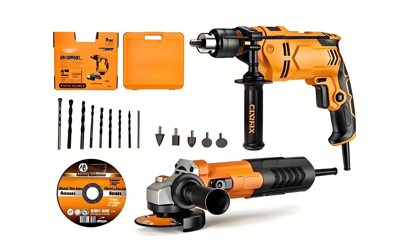 ANGLE GRINDER IMPACT DRILL COMBO SETS