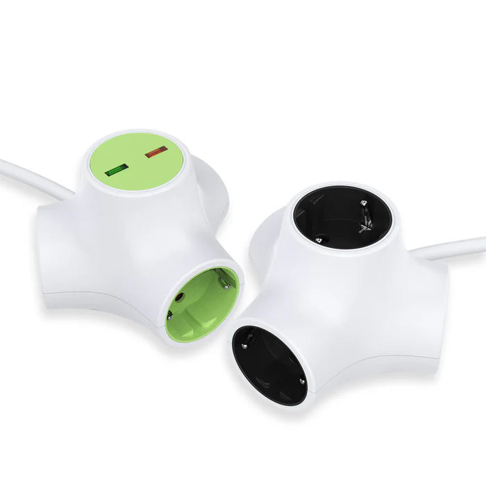 UCOMEN MODULAR POWER CUBE, SURGE PROTECTOR/ USB-A PORT/ INDIVIDUAL SWITCH/ ADDITIONAL OUTLET, 1.5M CABLE, 16A/3680W