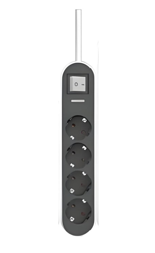 UCOMEN 4-6OUTLET POWER STRIP, WITH SWITCH , WITH SURGE PROTECTION,1.8M CABLE, 16A, 3680W