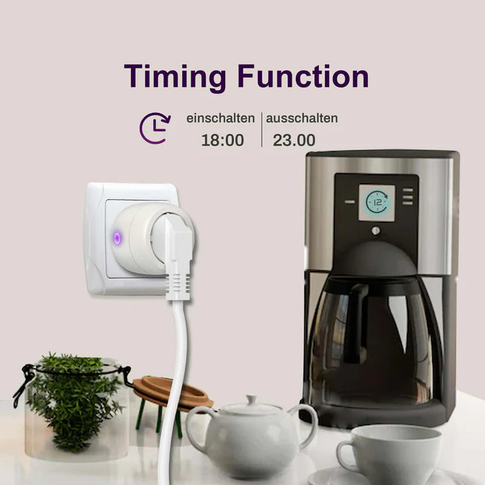 UCOMEN WI-FI SMART SOCKET, POWER MEASUREMENT, TIMER, VOICE AND REMOTE CONTROL, 16A WIFI PLUG COMPATIBLE WITH ALEXA AND GOOGLE HOME, SMART LIFE APP, 2.4GHZ, 1/2/4 PACK