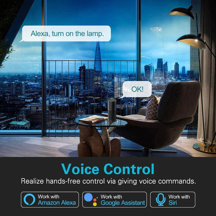 UCOMEN WI-FI SMART SCHUKO SOCKET FLUSH-MOUNTED, 250V~ 16A, COMPATIBLE WITH ALEXA ECHO AND GOOGLE HOME - 2-PACK