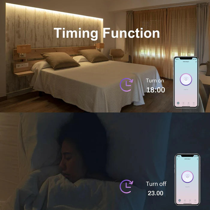 UCOMEN WI-FI OUTDOOR SOCKET, IP44 WATERPROOF, POWER MONITORING, SMART LIFE APP, 16A 3680W, 2.4GHZ, FOR OUTDOOR LIGHTING, GARDEN TOOLS, CHRISTMAS DECORATIONS, 1/2/4 PACK